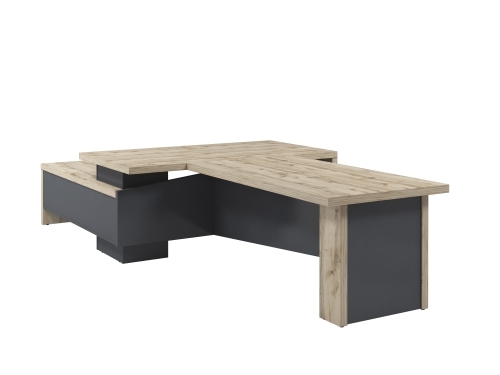 Стол руководителя с опорной тумбой Т-918.0000ПР с брифингом Стол руководителя с опорной тумбой Т-918.0000ПР с брифингом