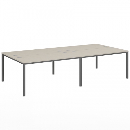 Бенч-система на 4 рабочих места, на металлокаркасе типа Lite VL-52 Бенч-система на 4 рабочих места, на металлокаркасе типа Lite VL-52