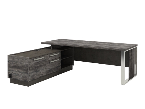 Стол для руководителя с опорной тумбой Z-422л.1000 (L) с блоком розеток фото 2 Стол для руководителя с опорной тумбой Z-422л.1000 (L) с блоком розеток фото 2