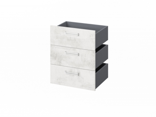 Комплект из 3 ящиков, фасады ЛДСП FI-124.D фото 2 Комплект из 3 ящиков, фасады ЛДСП FI-124.D фото 2