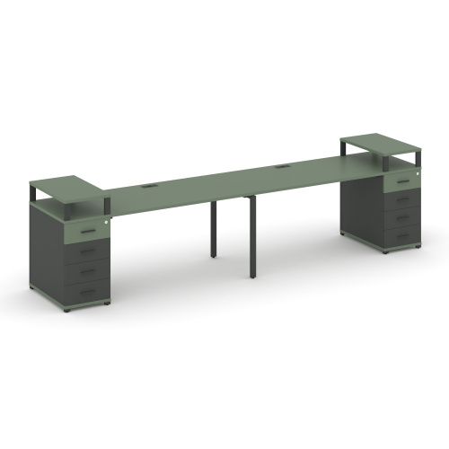 Бенч-система на 2 места с 2 опорными тумбами Concept CN.ORS-426 фото 2 Бенч-система на 2 места с 2 опорными тумбами Concept CN.ORS-426 фото 2