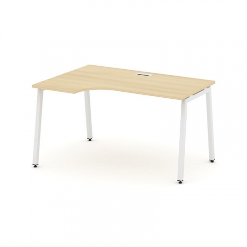 Style Project Стол рабочий эргоном. SN-4A.SPA-002(L) Белый/Металл Антрацит 1580*600/980*750 фото 27