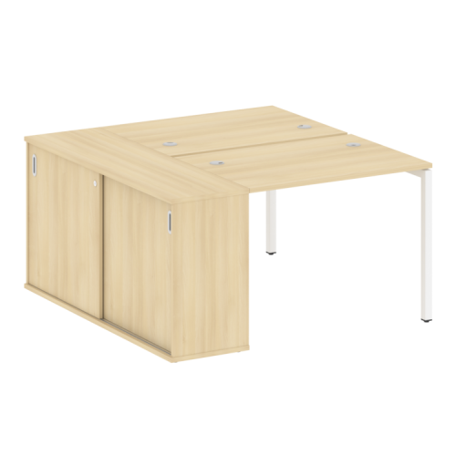 Бенч-система с шкафом-купе на П-обр. м/к Metal System Quattro 40БП.РС-СШК-1.1 фото 10