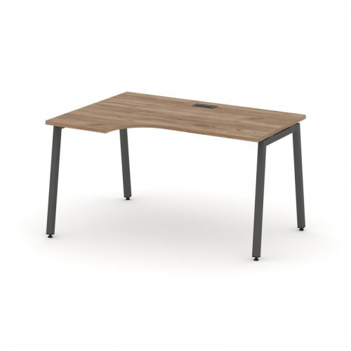 Style Project Стол рабочий эргоном. SN-4A.SPA-002(L) Белый/Металл Антрацит 1580*600/980*750 фото 24