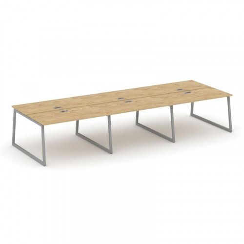 Style Project Рабочая станция 2-х сторон. SN-4T1.DRS-064 Акация Лорка/Металл Антрацит/Заглушка Пласт фото 2