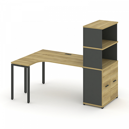 Стол эргономичный с опорным распашным шкафом Concept CN.SA-215(L)