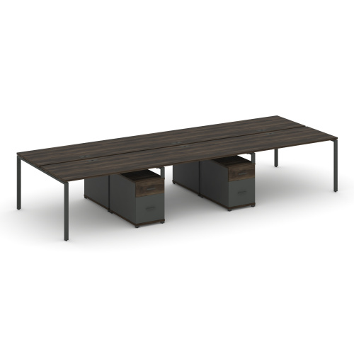 Бенч-система на 6 мест с 2 опорными тумбами Concept CN.DRS-348 фото 3 Бенч-система на 6 мест с 2 опорными тумбами Concept CN.DRS-348 фото 3