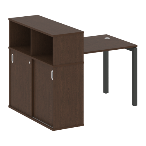 Стол офисный с шкафом-купе на П-обр. м/к Metal System Quattro 50БП.РС-СШК-3.1 фото 12 Стол офисный с шкафом-купе на П-обр. м/к Metal System Quattro 50БП.РС-СШК-3.1 фото 12