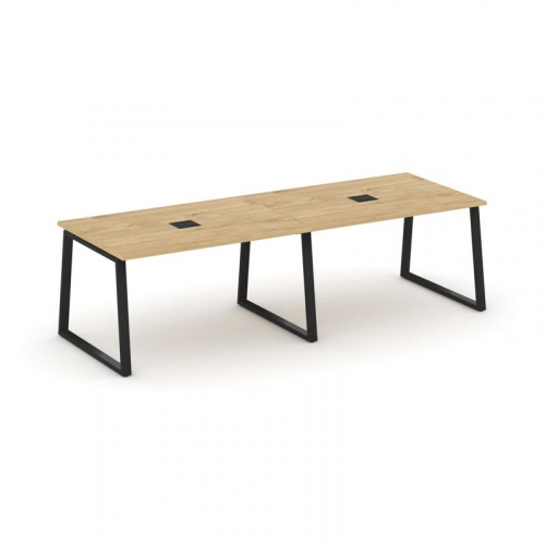 Style Project Стол переговорный SN-6T1.SPRG-011 Акация Лорка/Металл Антрацит/Заглушка Металл Антраци фото 3 Style Project Стол переговорный SN-6T1.SPRG-011 Акация Лорка/Металл Антрацит/Заглушка Металл Антраци фото 3