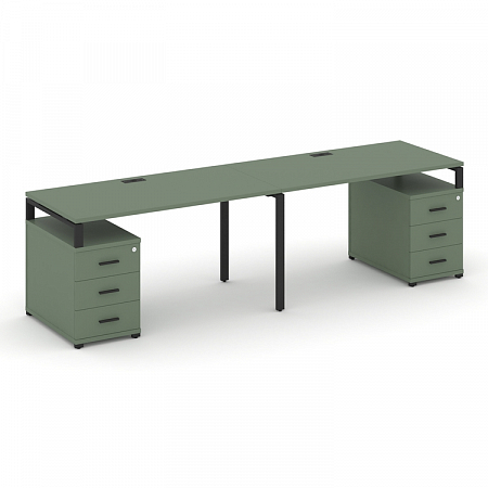 Бенч-система на 2 места с 2 опорными тумбами Concept CN.ORS-317