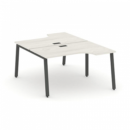 Style Project Рабочая станция эргоном. SN-6A.DRPA-011 Дуб Наварра/Металл Антрацит 1380*1432/1992*750