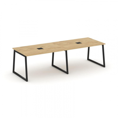 Style Project Стол переговорный SN-4T1.SPRG-011 Акация Лорка/Металл Антрацит/Заглушка Металл Антраци фото 3 Style Project Стол переговорный SN-4T1.SPRG-011 Акация Лорка/Металл Антрацит/Заглушка Металл Антраци фото 3