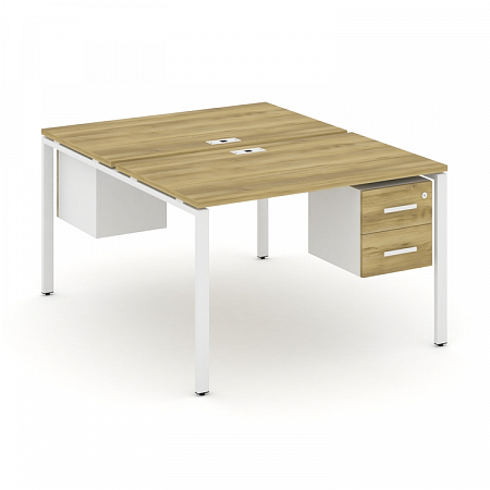 Бенч-система на 2 места с подвесными тумбами Concept CN.DRS-114