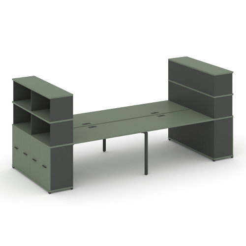 Бенч-система с опорными распашными шкафами Concept CN.DRS-274 фото 2