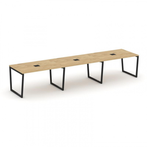 Style Project Стол переговорный SN-4T2.SPRG-023 Акация Лорка/Металл Антрацит/Заглушка Металл Антраци Style Project Стол переговорный SN-4T2.SPRG-023 Акация Лорка/Металл Антрацит/Заглушка Металл Антраци