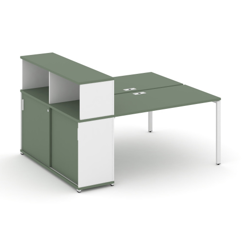 Бенч-система с опорным шкафом-купе с надставкой Concept CN.DRS-238 фото 5