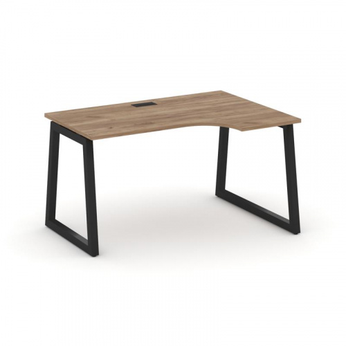 Style Project Стол рабочий эргоном. SN-5T1.SPA-001(R) Акация Лорка/Металл Антрацит/Заглушка Пластик фото 5 Style Project Стол рабочий эргоном. SN-5T1.SPA-001(R) Акация Лорка/Металл Антрацит/Заглушка Пластик фото 5