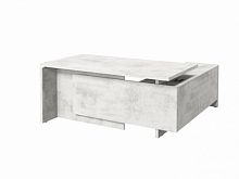 Стол с опорной тумбой FB-117L.DD Хромикс белый