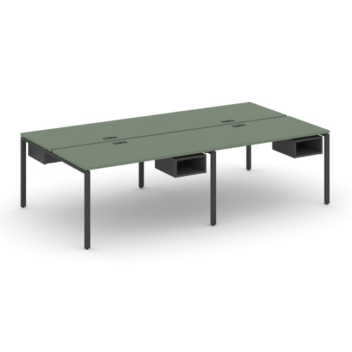 Бенч-система на 4 места с подвесными тумбами Concept CN.DRS-122