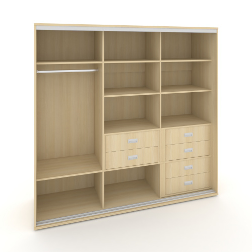 Корпус 3-х секционного шкафа низкого L=1769мм Maris SH.K3-2.2 K3