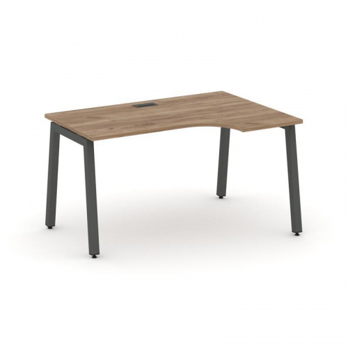 Style Project Стол рабочий эргоном. SN-5A.SPA-002(R) Дуб Табак/Металл Антрацит 1580*600/980*750 фото 28