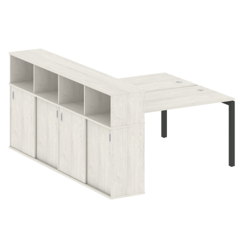 Бенч-система с шкафом-купе на П-обр. м/к Metal System Quattro 50БП.РС-СШК-4.3 фото 5