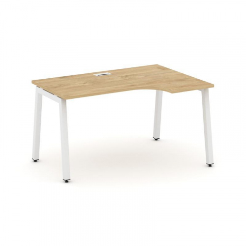 Style Project Стол рабочий эргоном. SN-5A.SPA-002(R) Дуб Табак/Металл Антрацит 1580*600/980*750 фото 25