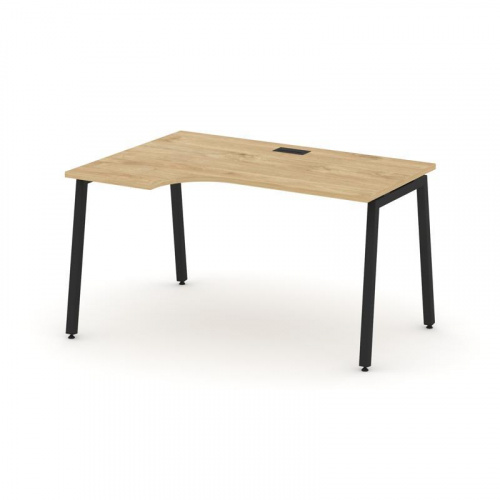 Style Project Стол рабочий эргоном. SN-4A.SPA-002(L) Белый/Металл Антрацит 1580*600/980*750 фото 9