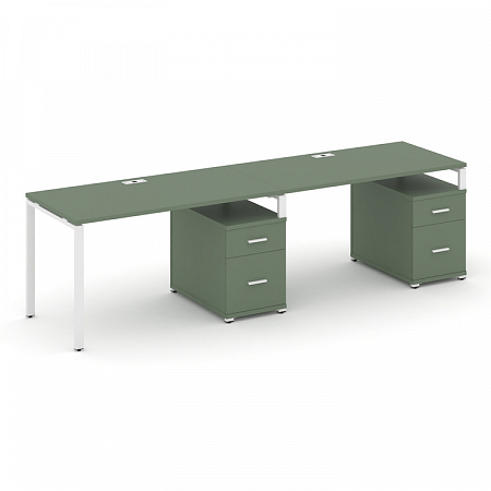 Бенч-система на 2 места с 2 опорными тумбами Concept CN.ORS-313