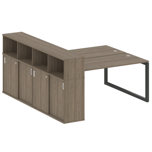 Бенч-система с шкафом-купе на О-обр. м/к Metal System Quattro 50БО.РС-СШК-4.4 Бенч-система с шкафом-купе на О-обр. м/к Metal System Quattro 50БО.РС-СШК-4.4