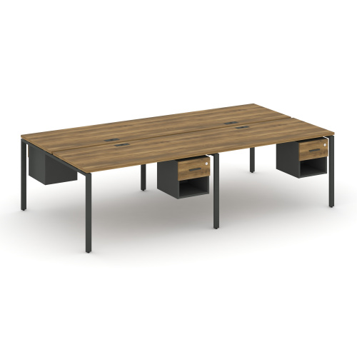 Бенч-система на 4 места с подвесными тумбами Concept CN.DRS-138 Бенч-система на 4 места с подвесными тумбами Concept CN.DRS-138