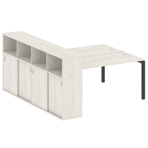 Бенч-система с шкафом-купе на П-обр. м/к Metal System Quattro 50БП.РС-СШК-4.4 фото 5 Бенч-система с шкафом-купе на П-обр. м/к Metal System Quattro 50БП.РС-СШК-4.4 фото 5