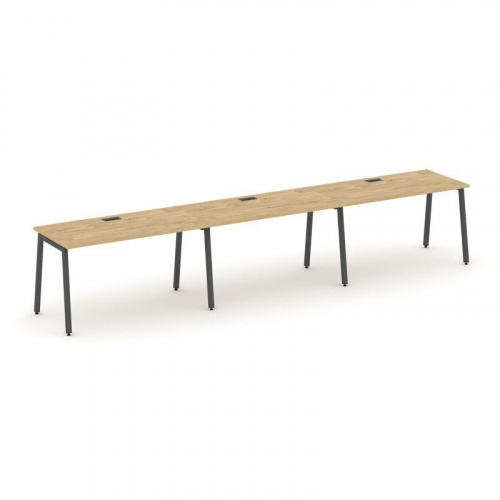 Style Project Рабочая станция 1 сторон. SN-4A.ORS-033 Дуб Табак/Металл Белый 4140*600*750 фото 20