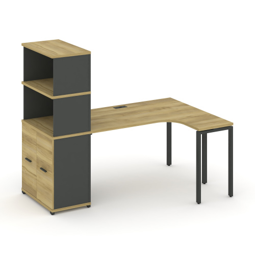 Стол эргономичный с опорным распашным шкафом Concept CN.SA-215(R) Стол эргономичный с опорным распашным шкафом Concept CN.SA-215(R)