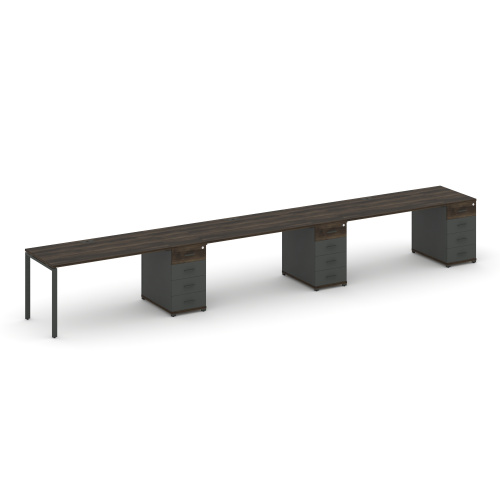 Бенч-система на 3 места с 3 опорными тумбами Concept CN.ORS-444 фото 3 Бенч-система на 3 места с 3 опорными тумбами Concept CN.ORS-444 фото 3