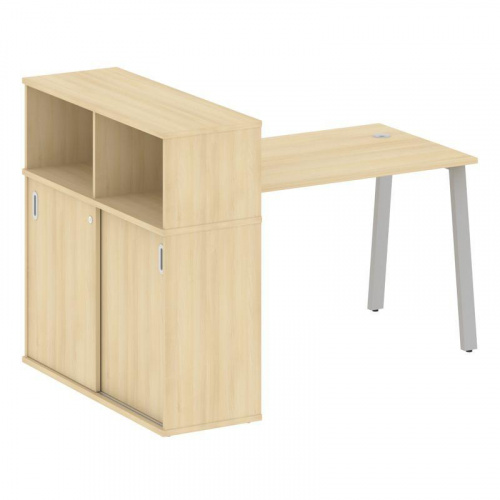 Стол письменный с шкафом-купе на А-обр. м/к Metal System БА.РС-СШК-3.2 Стол письменный с шкафом-купе на А-обр. м/к Metal System БА.РС-СШК-3.2