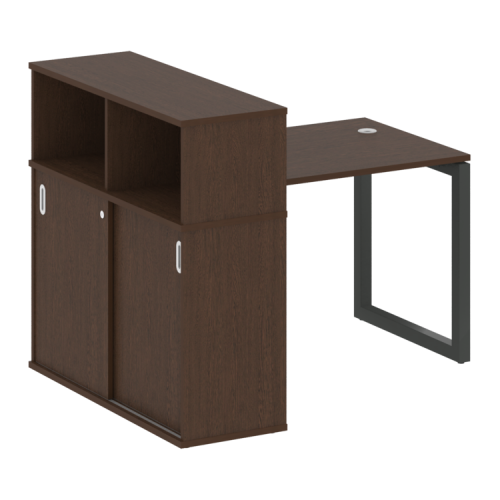 Стол офисный с шкафом-купе на О-обр. м/к Metal System Quattro 50БО.РС-СШК-3.1 фото 8 Стол офисный с шкафом-купе на О-обр. м/к Metal System Quattro 50БО.РС-СШК-3.1 фото 8