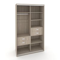 Корпус 2-х секционного шкафа высокого L=1400мм Maris SH.K2-4.1 K5