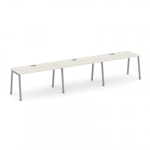 Style Project Рабочая станция 1 сторон. SN-4A.ORS-033 Дуб Табак/Металл Белый 4140*600*750 фото 8