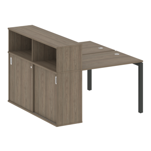 Бенч-система с шкафом-купе на П-обр. м/к Metal System Quattro 50БП.РС-СШК-2.1 Бенч-система с шкафом-купе на П-обр. м/к Metal System Quattro 50БП.РС-СШК-2.1