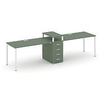 Бенч-система на 2 места с 1 опорной тумбой Concept CN.ORS-419