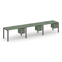 Бенч-система на 3 места с подвесными тумбами Concept CN.ORS-136