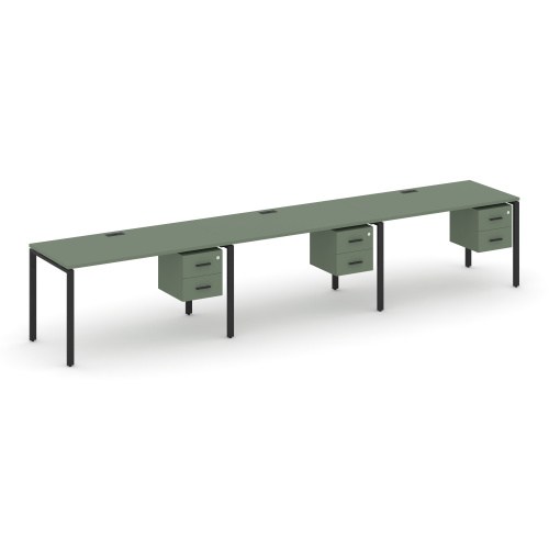 Бенч-система на 3 места с подвесными тумбами Concept CN.ORS-134 Бенч-система на 3 места с подвесными тумбами Concept CN.ORS-134