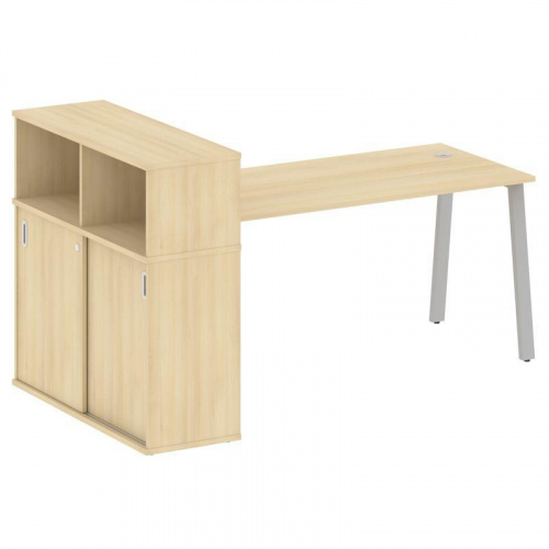 Стол письменный с шкафом-купе на А-обр. м/к Metal System БА.РС-СШК-3.4 Стол письменный с шкафом-купе на А-обр. м/к Metal System БА.РС-СШК-3.4