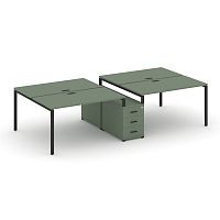 Бенч-система на 4 места с опорной тумбой Concept CN.DRS-310