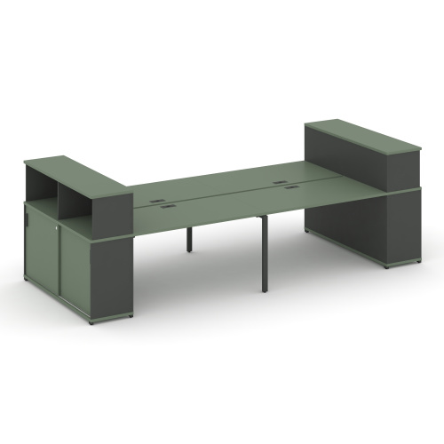 Бенч-система с опорными шкафами-купе Concept CN.DRS-282 фото 2 Бенч-система с опорными шкафами-купе Concept CN.DRS-282 фото 2