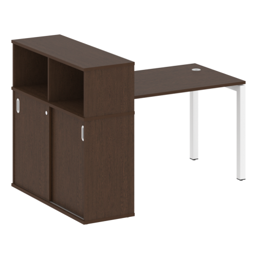 Стол офисный с шкафом-купе на П-обр. м/к Metal System Quattro 50БП.РС-СШК-3.2 фото 6 Стол офисный с шкафом-купе на П-обр. м/к Metal System Quattro 50БП.РС-СШК-3.2 фото 6