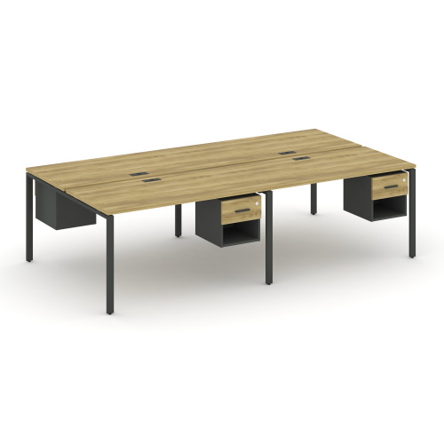 Бенч-система на 4 места с подвесными тумбами Concept CN.DRS-138 фото 4 Бенч-система на 4 места с подвесными тумбами Concept CN.DRS-138 фото 4