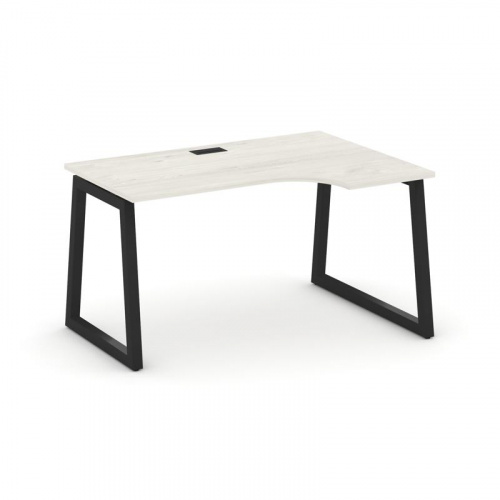 Style Project Стол рабочий эргоном. SN-5T1.SPA-001(R) Акация Лорка/Металл Антрацит/Заглушка Пластик фото 6 Style Project Стол рабочий эргоном. SN-5T1.SPA-001(R) Акация Лорка/Металл Антрацит/Заглушка Пластик фото 6