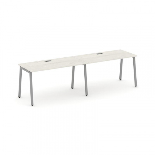 Style Project Рабочая станция 1 сторон. SN-4A.ORS-011 Тиквуд Светлый/Металл Белый 1960*700*750